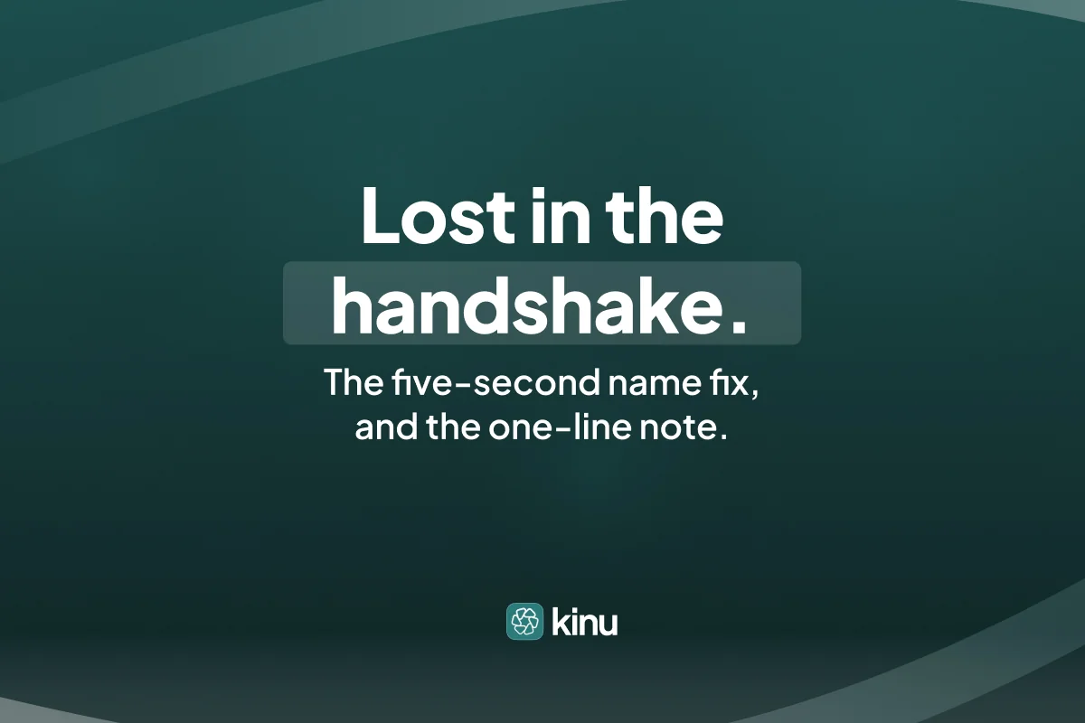 How to Remember Names and Details About People You Just Met