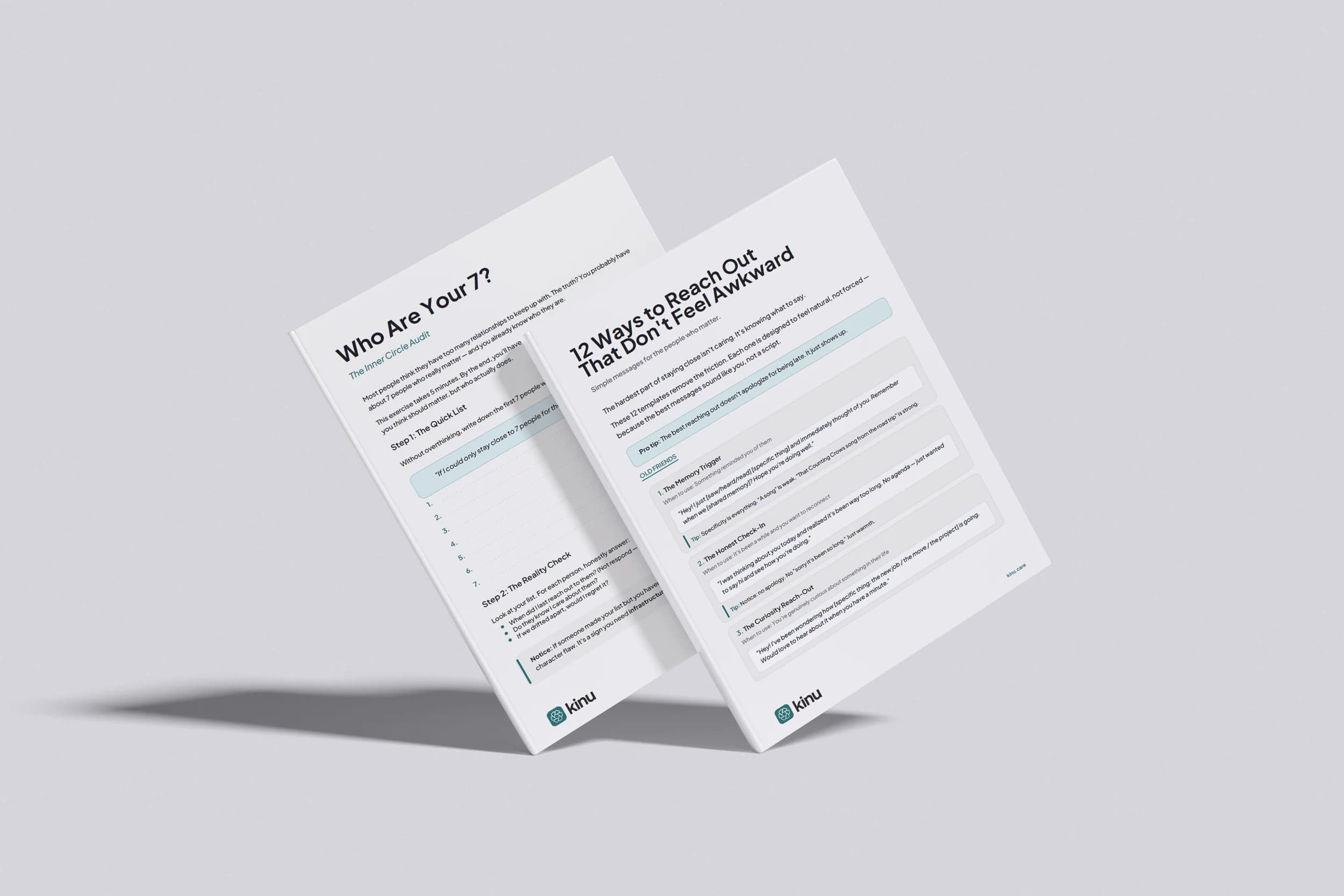The Reconnection Kit showing the Inner Circle Audit and Reach-Out Templates
